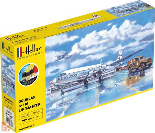 Heller 1:72 STARTER KIT C-118 LIFTMASTER