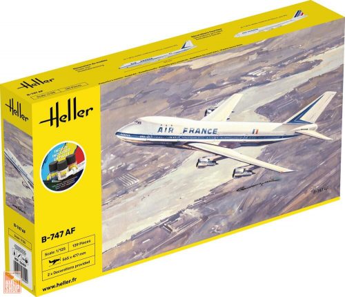 Heller 1:125 STARTER KIT B-747 AF