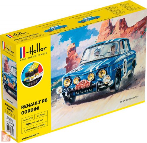 Heller 1:24 STARTER KIT Renault R8 Gordini