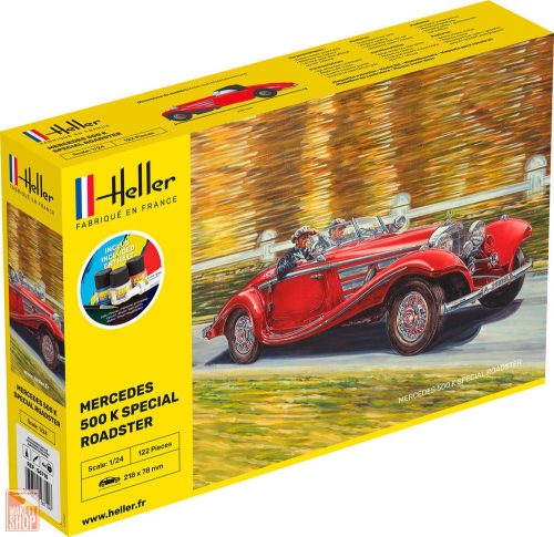 Heller 1:24 STARTER KIT 500 K Special Roadster