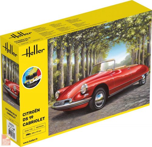 Heller 1:16 STARTER KIT Citroen DS 19 Cabriolet