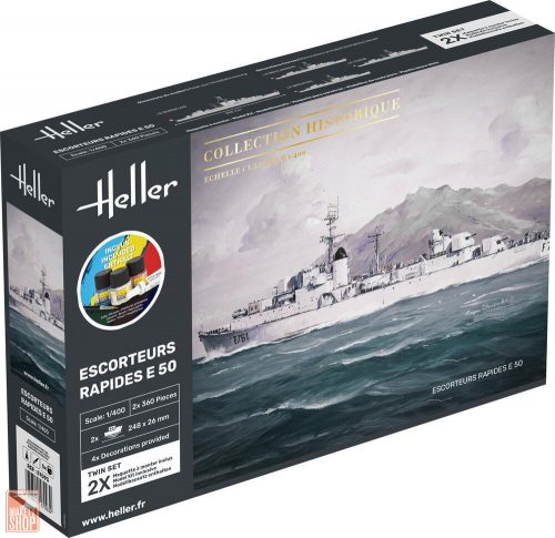 Heller 1:400 STARTER KIT Escorteurs Rapides E 5O