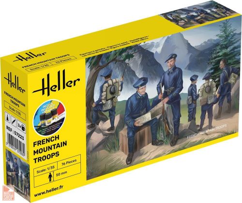 Heller 1:35 STARTER KIT French Mountain Troops