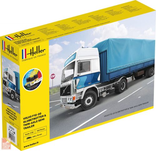 Heller 1:32 STARTER KIT F12-20 Globetrotter & Twin-Axle Semi trailer