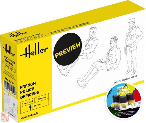 Heller 1:24 STARTER KIT French Police Officers