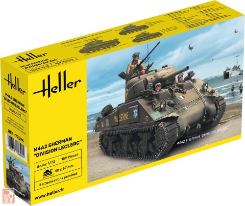 Heller 1:72 M4A2 Sherman "Division Leclerc" (deco.FR