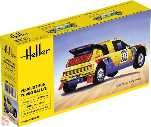 Heller 1:43 Peugeot 205 Turbo Rallye