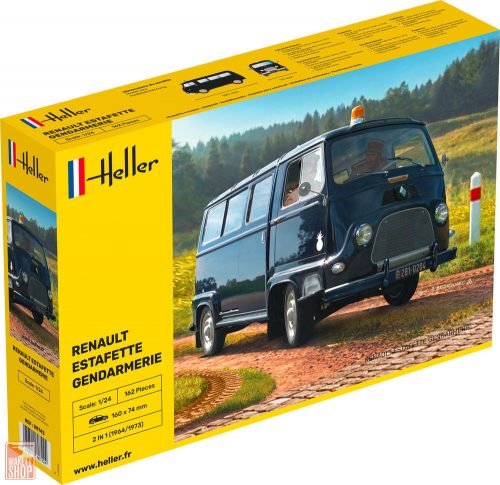 Heller 1:24 RENAULT Estafette Gendarmerie New Mould