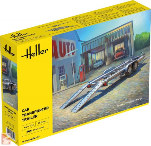 Heller 1:24 Car Transporter Trailer