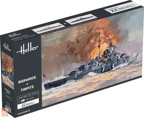 Heller 1:400 Bismarck + Tirpitz TWINSET