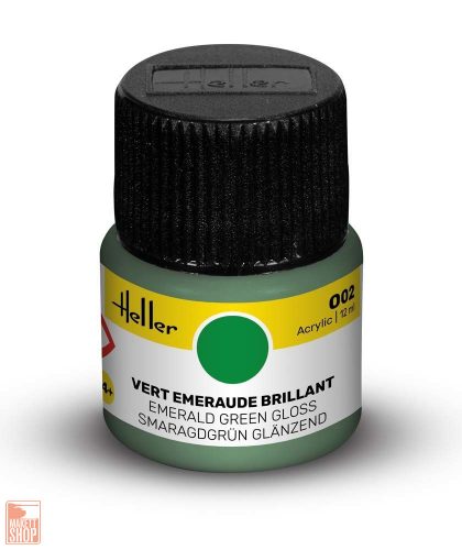 Heller  Peinture Acrylic 002 vert emeraude brillant