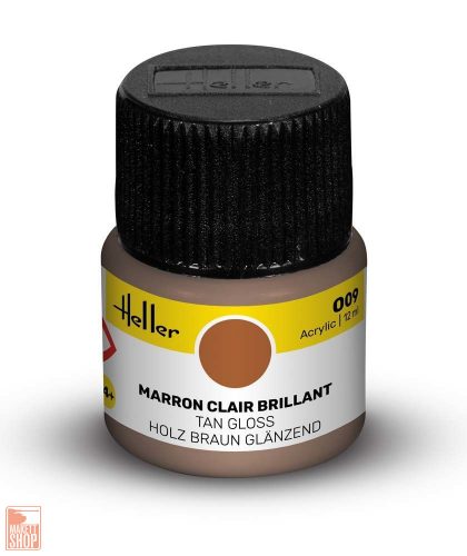 Heller  Peinture Acrylic 009 marron clair brillant