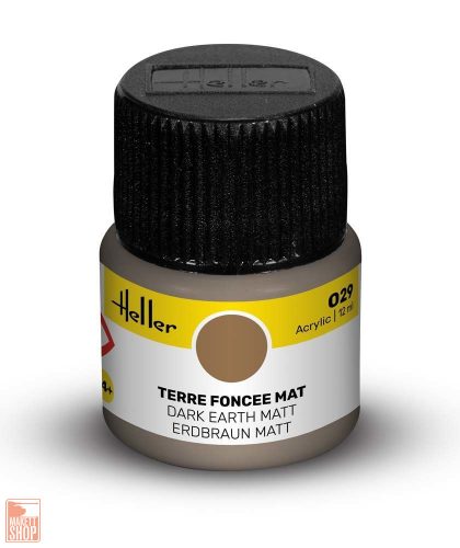 Heller  Peinture Acrylic 029 terre foncee mat