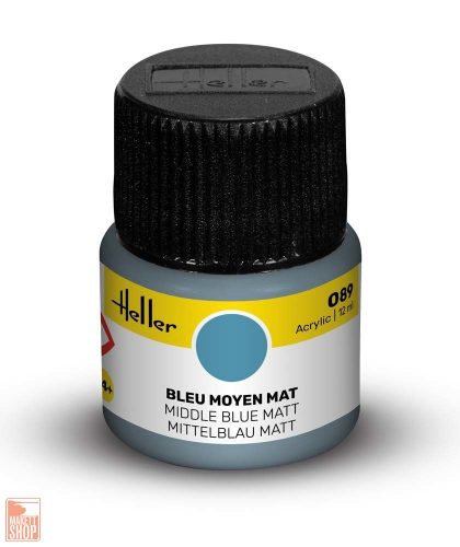 Heller  Peinture Acrylic 089 bleu moyen mat