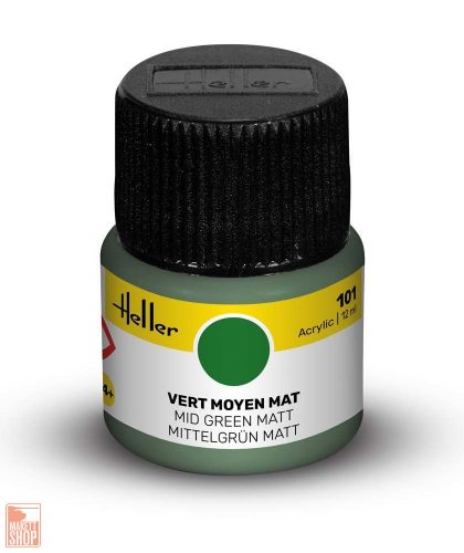 Heller  Peinture Acrylic 101 vert moyen mat