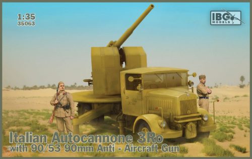 IBG Model IBG35063 1:35 Italian Autocannone 3Ro with 90/53 AAGun