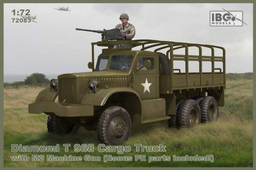 IBG Model 1:72 Diamond T 968 Cargo Truck with M2 Machine Gun