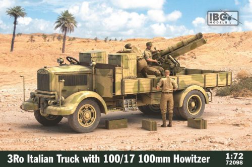 IBG Model 1:72 3Ro Italian Truck with 100/17 100mm Howitzer