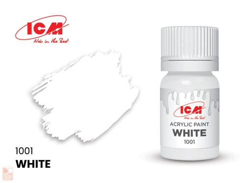 ICM  BASIC COLORS White bottle 12 ml