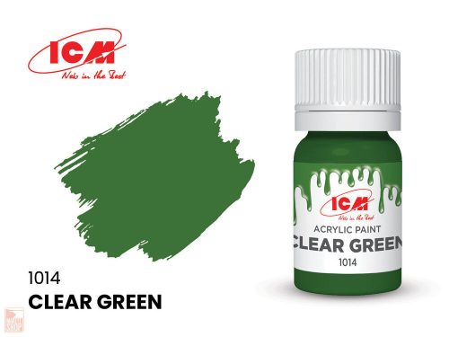 ICM  CLEAR COLORS Clear Green bottle 12 ml