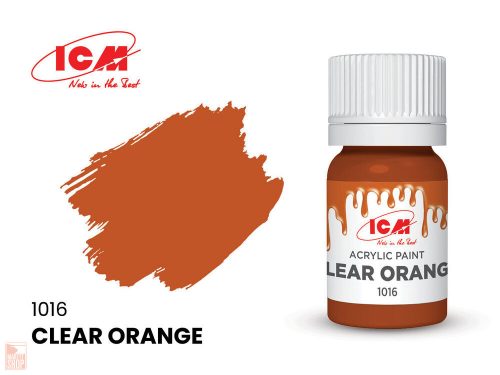 ICM  CLEAR COLORS  Clear orange bottle 12 ml