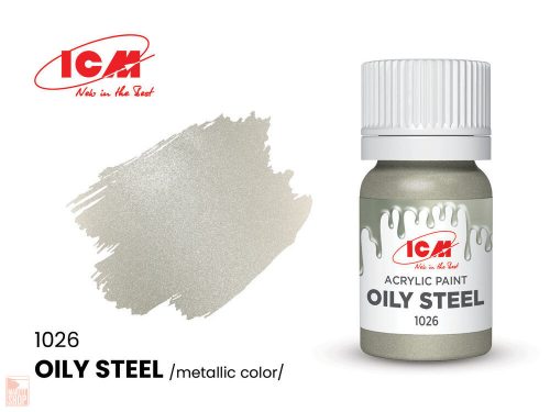 ICM  METALLIC COLORS Oily Steel bottle 12 ml