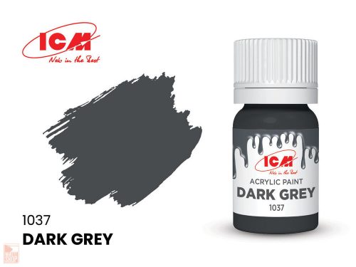 ICM  GREY Dark Grey bottle 12 ml