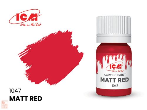 ICM  RED Matt Red bottle 12 ml