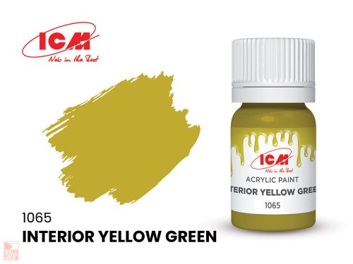 ICM  GREEN Interior Yellow Green bottle 12 ml