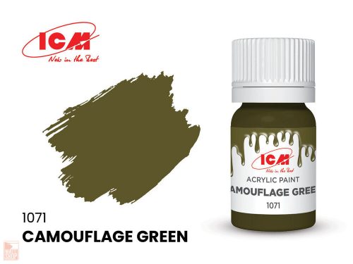 ICM  GREEN Camouflage Green bottle 12 ml