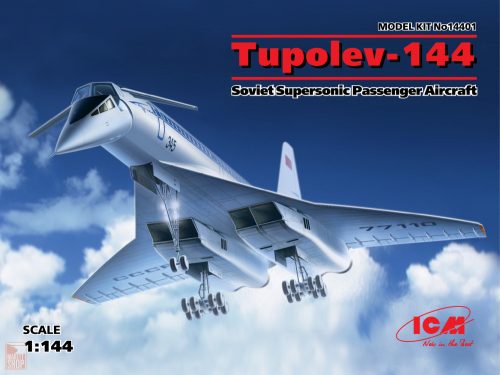 ICM 1:144 Tupolev-144, Soviet Supersonic Passenger Aircraft