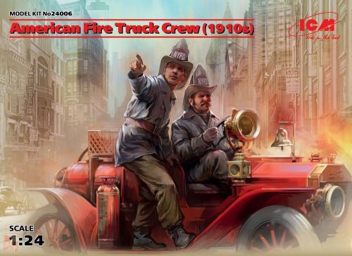 ICM 1:24 American Fire Truck Crew(1910s)2 Figures