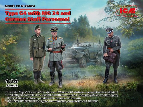 ICM 1:24 Type G4 with MG 34 and German Staff Personnel