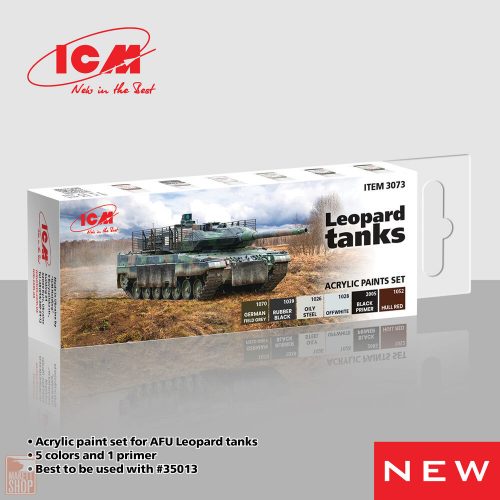 ICM  Acrylic paint set for Leopard tanks