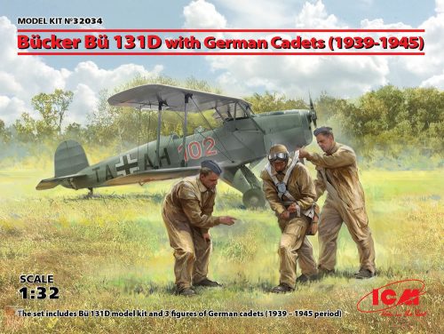 ICM 1:32 Bücker Bü 131D w.German Cadets(1939-45) Limited