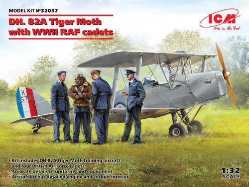 ICM 1:32 DH. 82A Tiger Moth with WWII RAF cadets