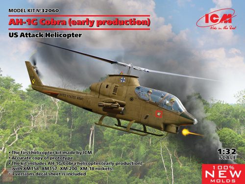 ICM 1:32 AH-1G Cobra (early production), US Attack Helicopter (100% new molds)