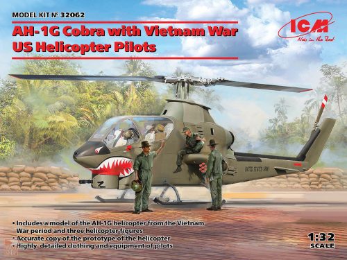 ICM 1:32 AH-1G Cobra with Vietnam War US Helicopter Pilots