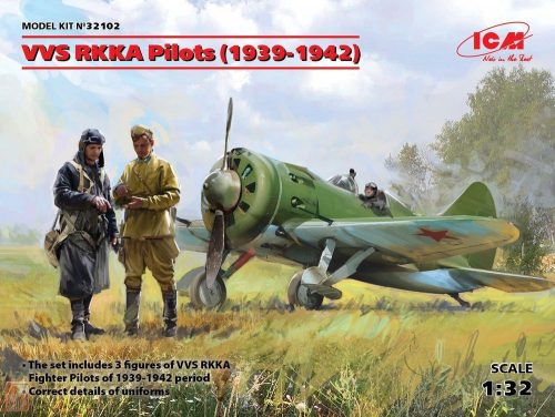 ICM 1:32 VVS RKKA Pilots(1939-1942p)(3 Figures)