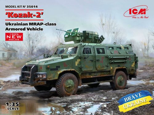 ICM 1:35 Kozak-2, Ukrainian MRAP-class Armored Vehicle (100% new molds)