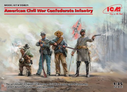 ICM 1:35 American Civil War Confederate Infantry