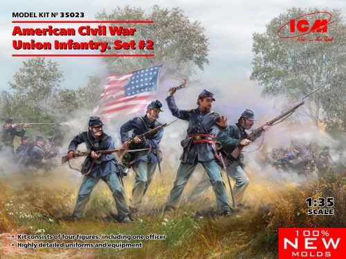 ICM 1:35 American Civil War Union Infantry. Set #2 (100% new molds)