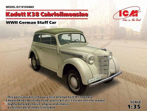 ICM 1:35 Kadett K38 Cabriolimousine,WWII German Staff Car