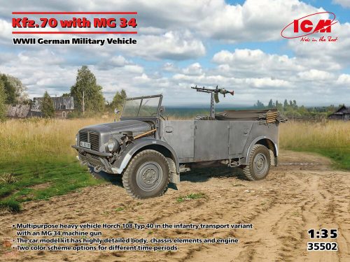 ICM 1:35 Kfz.70 with MG 34, WWII German Military Vehicle