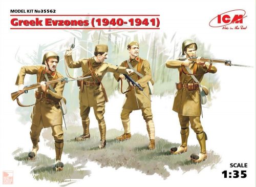 ICM 1:35 Greek Evzones (1940-1941) (4 Figures)