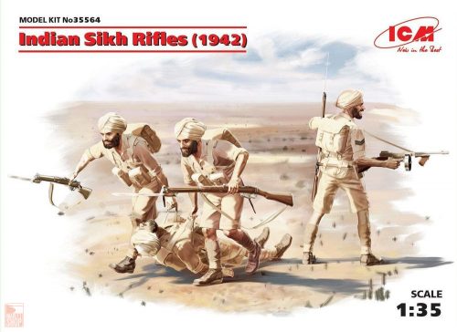 ICM 1:35 Indian Sikh Rifles (1942) (4 figures)