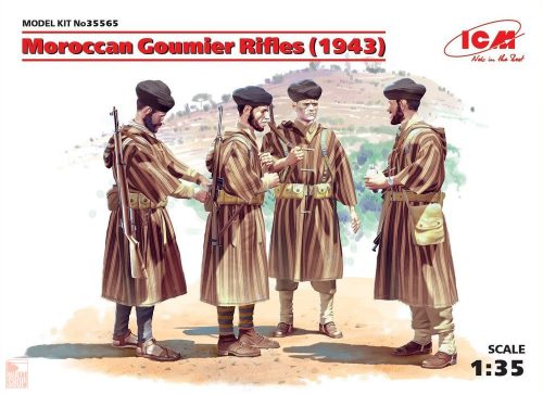 ICM 1:35 Moroccan Goumier Rifles(1943)(4figures)