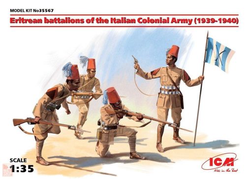 ICM 1:35 Eritrean battalions of the Italian Army (1939-1940) 4 figures