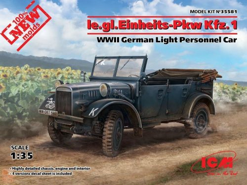 ICM 1:35 Ie.gl.PKW Kfz.1, WWII German Light Personnel Car