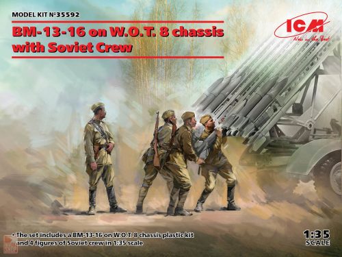 ICM 1:35 BM-13-16 on W.O.T. 8 chassis with Soviet Crew